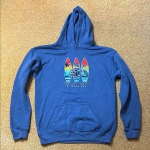 Folly Beach Blue Kids Hoodie
